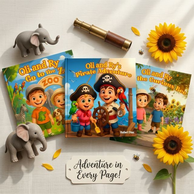 Oli and RY book_collage